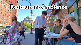 New York Outdoor Restaurant Ambience Original Sound [upl. by Ecined407]