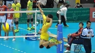 宮浦健人 鎮西 スパイク練習 春高2017 2回戦より Japan volleyball [upl. by Nohpets96]