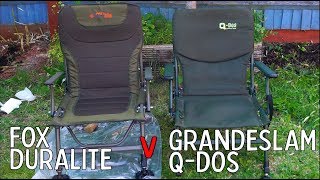 Fox Duralite v Grandeslam QDos fishing chairs [upl. by Nylessoj]