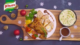 Chicken Galantina with Brown Sauce and Mashed Potatoes [upl. by Ihc375]