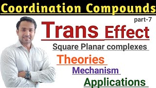 Trans Effect in Square Planar complexes Mechanism Theories Applications [upl. by Leuname189]