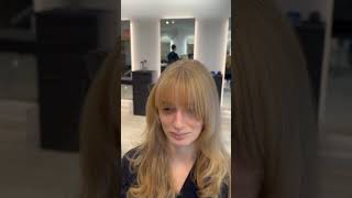 nychairstylist nychairsalon nyctopsalon hairtransformation bangs fringe hairlove hairtok [upl. by Jude150]