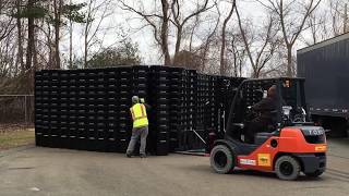 Brockton Recycle Depot receives delivery of new trash and recycling bins [upl. by Edita]