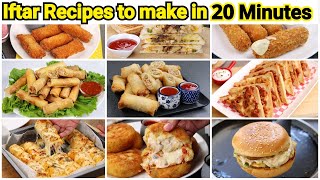 8 Iftar Recipes You Can Make In 20 MINUTES Ramadan Special [upl. by Rosalba933]