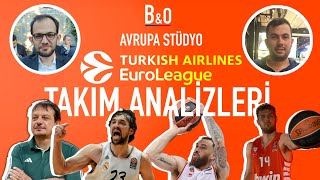 Avrupa Stüdyo  EuroLeague Takım Analizleri  Real Madrid  Olympiacos  Panathinaikos  AS Monaco [upl. by Eeroc]