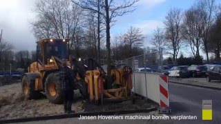 Bomen machinaal verplanten [upl. by Griz]