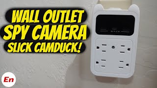 Camduck Wall Outlet with Spy Camera This is SLICK amp COVERT [upl. by Lauhsoj]