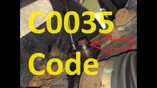 Causes and Fixes C0035 Code Wheel Speed Sensor [upl. by Arte]