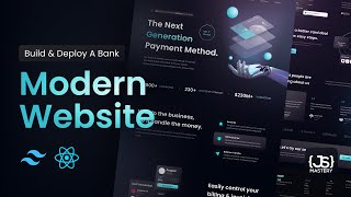 Build and Deploy a Fully Responsive Website with Modern UIUX in React JS with Tailwind [upl. by Avie]
