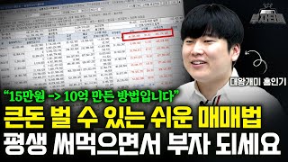 15만원으로 10억 만든 쉬운 대장주 매매법 이것만 알아도 부자됩니다 대왕개미 홍인기 풀영상 [upl. by Amilah80]