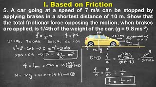 Based on Friction  Problem 5 11thphysics ncertphysics iscphysics jee friction frictionalforce [upl. by Nna960]