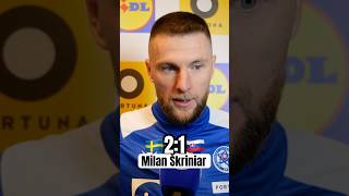 ⚽️👨‍✈️Kapitán Milan Škriniar a jeho hodnotenie🇸🇪🇸🇰skriniar slovakia sweden [upl. by Allimaj]