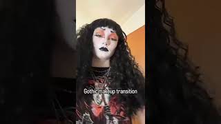 Gothic makeup transition halloween gothic makeup [upl. by Nylanej]