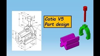 Catia V5 Part Design Tutorial [upl. by Allesiram]