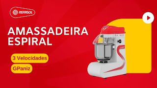 Amassadeira Espiral 3 Velocidades Epóxi 03 kg  Modelo AE 03 G2  G Paniz [upl. by Airottiv757]