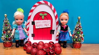 Christmas supplies  Elsa amp Anna toddlers are shopping  Barbie dolls [upl. by Atinniuq]