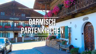 Garmisch Partenkirchen  Germany 🇩🇪 HD walking tour ☀️ die schönsten Deutschen Dörfer [upl. by Turpin]