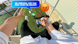 ESCAPING ANGRY TEACHER AND PRINCIPAL WE SKIPPED CLASS Part 2 Funny ParkourPOV Action [upl. by Jacobsohn253]