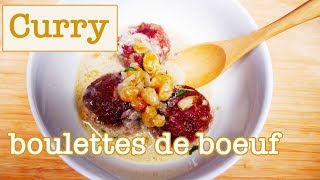 Curry de boulettes de boeuf au lait de coco 🍲 [upl. by Otrebide]