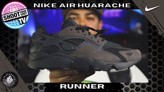 New Nikes Nike Air Huarache Runner Medium Ash unboxing and review [upl. by Malin]