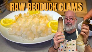 Slice and Serve a Geoduck Clam [upl. by Lowney]