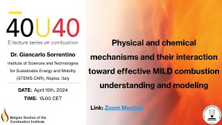 Giancarlo Sorrentino  Toward effective MILD combustion understanding and modeling [upl. by Mosera449]