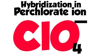 Perchlorate ion ClO4 structure and hybridization hybridizationinperchlorateion [upl. by Alix]