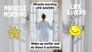 MIRACLE MORNING LIFE SAVERS in 15 SECONDS [upl. by Say]