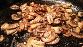 HOW TO COOK CANNED MUSHROOMS  delicious and easy mushroom recipe perfect side dish [upl. by Nalani76]