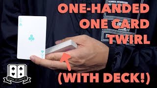 Cardistry for Beginners Card Twirls  Backstroke Tutorial [upl. by Rector92]