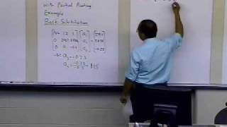 Chapter 0406 Lesson Gauss Elimination with Partial Pivoting Example Pt 13 Back Substitution [upl. by Elleoj784]