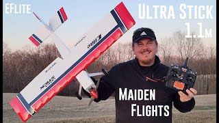 Eflite  Ultra Stick  11m  2X Maiden Flights [upl. by Innes]