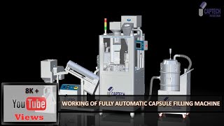 Capsule Filling Machine Fully Automatic  Capsule Filling Process  Working Animation Project [upl. by Amersham]