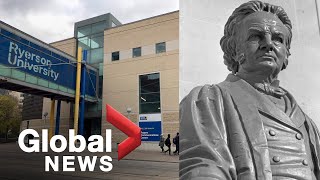 Calls to rename Torontos Ryerson University named after architect of residential school system [upl. by Raynata]