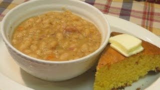 Homemade Bean Soup  Northern Beans with Ham Hocks  Bean Soup Recipe [upl. by Swisher]