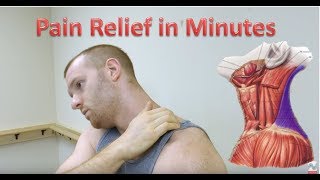 Upper Trapezius Release  Trigger Point Release Neck Pain Relief [upl. by Asirem]