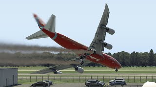 Boeing 747 Suddenly Crashed Right After Smooth Landing [upl. by Athey835]