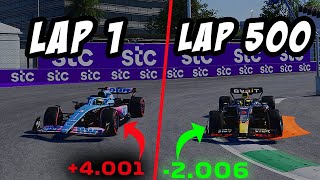 I Drove 500 Laps Around ONE TRACK on F1 23 And Improved THIS much… [upl. by Sevy]