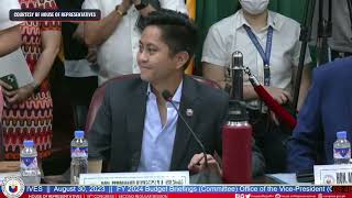 Sandro Marcos ends OVP budget hearing before P500M confidential fund is questioned [upl. by Orvas409]