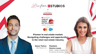 Retail Real Estate Dynamics with Aman Trehan  ET Studios Live from GIRS [upl. by Essile]