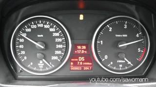 2013 BMW 325d Convertible E93 204 HP 0100 kmh amp 0100 mph Acceleration GPS [upl. by Atikat]