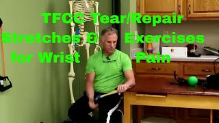 TFCC TearRepair Stretches amp Exercises Triangular Fibrocartilage Complex Wrist Pain [upl. by Dyer]