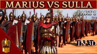 The Rise of Gaius Marius 3D Animated CINEMATIC Documentary 133109 BC  Marius VS Sulla  Part 1 [upl. by Trula]