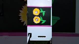 Sunflower 🌻🌻🌻 craft ideas with paper shorts youtube shortstrendingshorts feed papercraft [upl. by Brnaby]