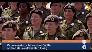 Het Defilé en binnenkomst op het Malieveld in Den Haag tijdens Veteranendag 2024 Livestream [upl. by Laenej918]