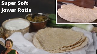 How to make Soft Thin Jowar Rotis  Ragi  Bajra Roti  Millet Chapati Recipe  Millet Bhaakri [upl. by Arrej]