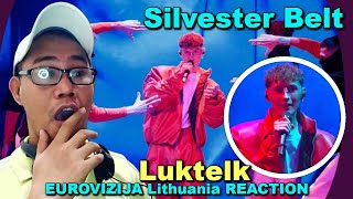 Silvester Belt – Luktelk  EUROVIZIJA Lithuania REACTION [upl. by Torrlow]