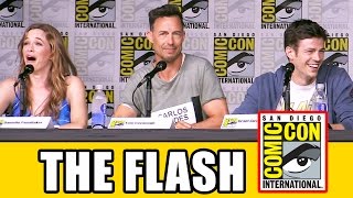 THE FLASH Season 3 Comic Con Panel Part 1  Grant Gustin Candice Patton Keiynan Lonsdale [upl. by Etnad]