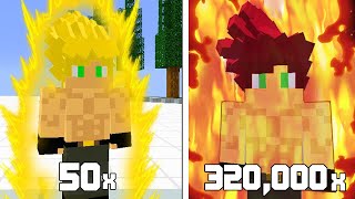 Realistic Transformation Multipliers in Minecraft Dragon Block C [upl. by Hsot]