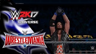 WWE 2K17 Universe Mode  WrestleMania 32 Highlights [upl. by Eelrahs]